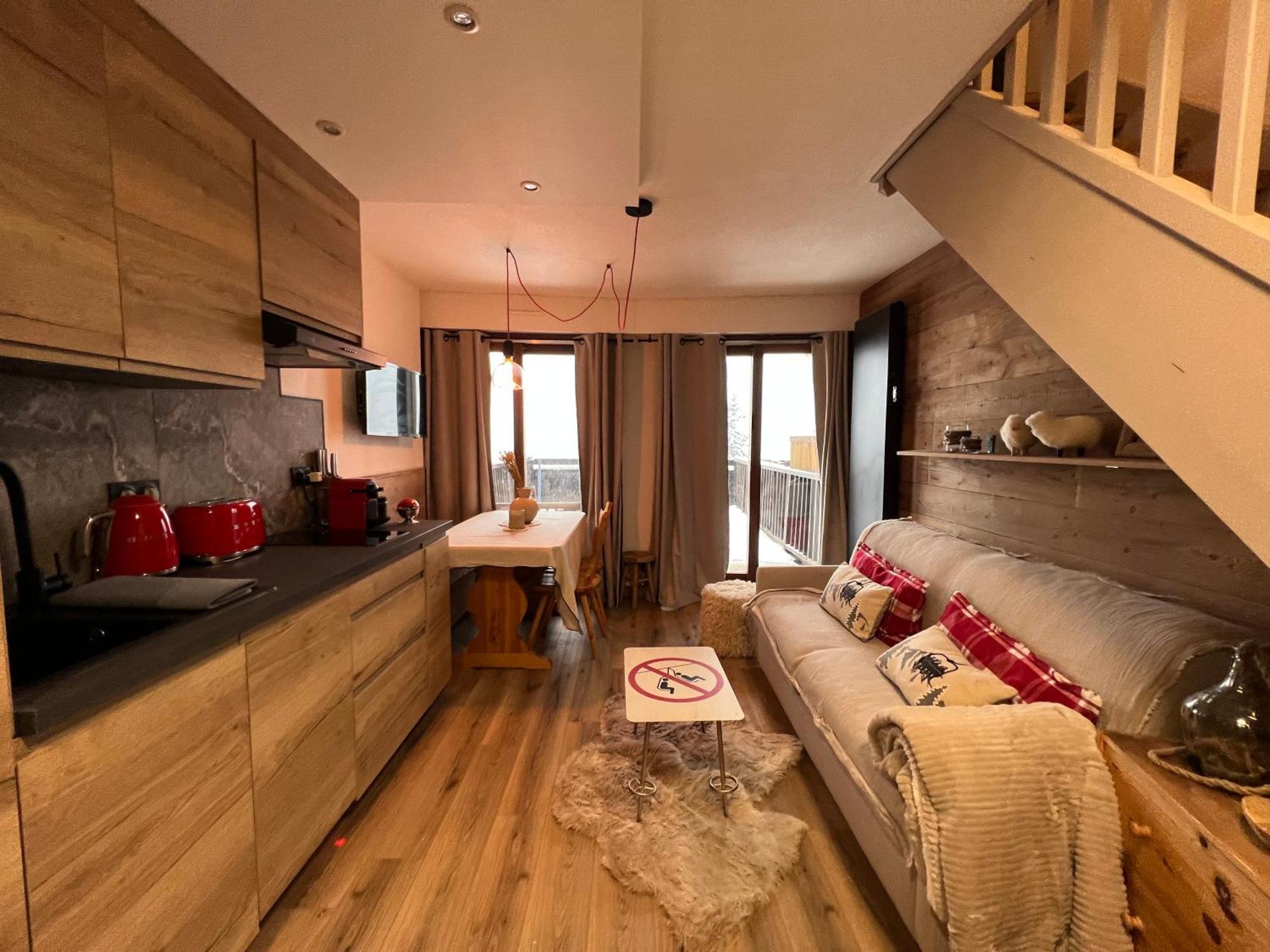 Les Tanieres De Montgenevre - La Marmotte - Duplex 4 P Entierement Renove Avec Vue Magnifique Apartman Kültér fotó